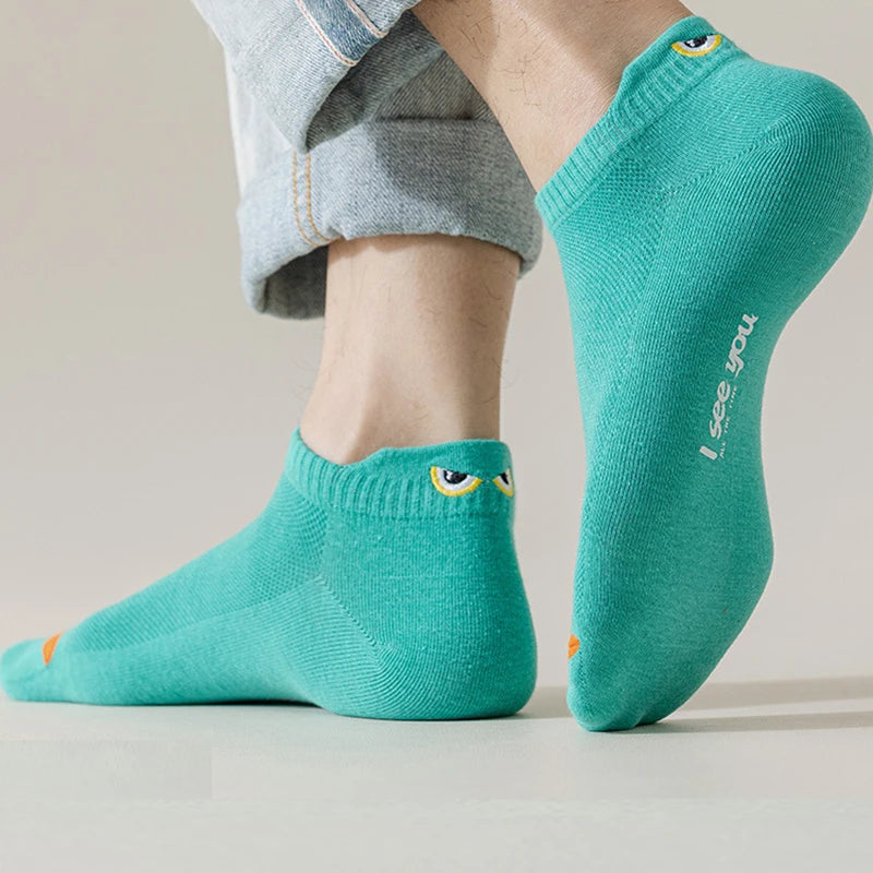 5/10 Pairs Man Short Socks Ankle Boat Socks Breathable Casual Athletic Socks Women Summe detail view