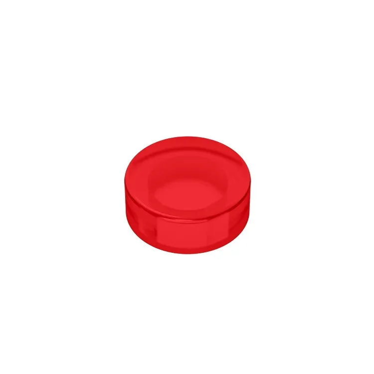 Gobricks GDS-612 Flat Tile 1x1 Round | Compatible Building Block close-up view