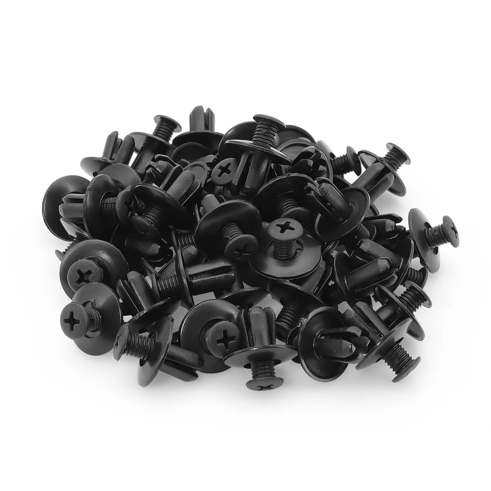 8mm Plastic Rivets Car Fender Bumper Clips For Toyota Focus Kia Nissan Yamaha close-up view