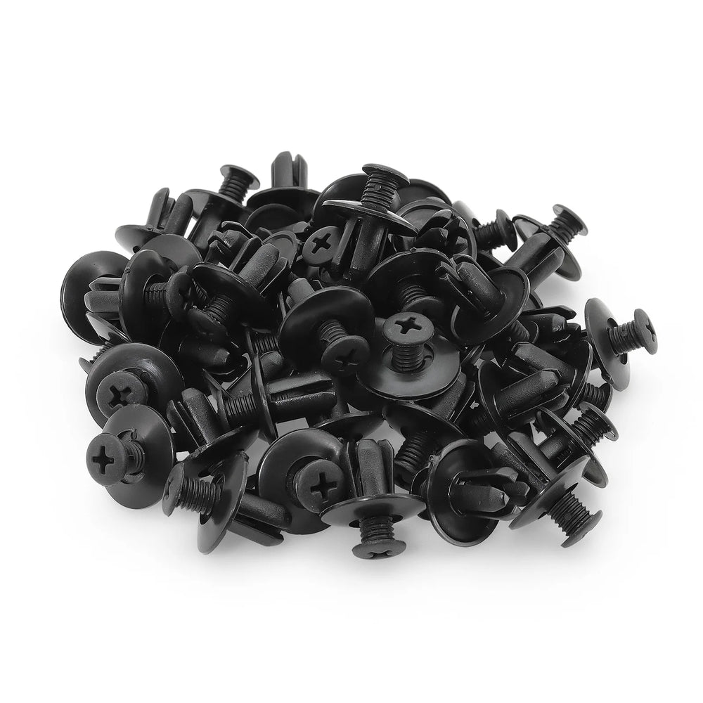 8mm Plastic Rivets Car Fender Bumper Clips For Toyota Focus Kia Nissan Yamaha close-up view