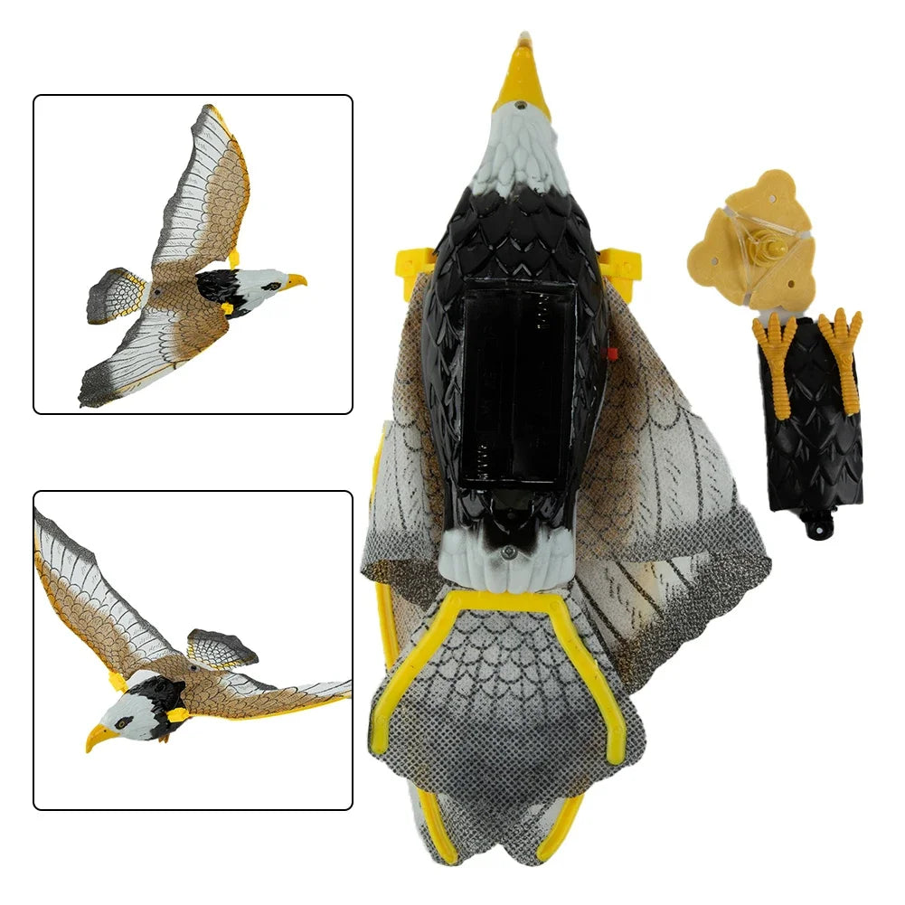 Hanging Falcon Bird Deterrent | Garden Decoy to Repel Birds and Protect Plants alternate view