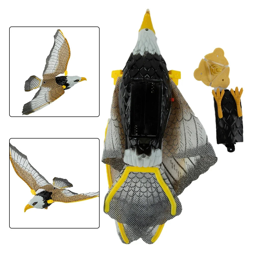 Hanging Falcon Bird Deterrent | Garden Decoy to Repel Birds and Protect Plants alternate view