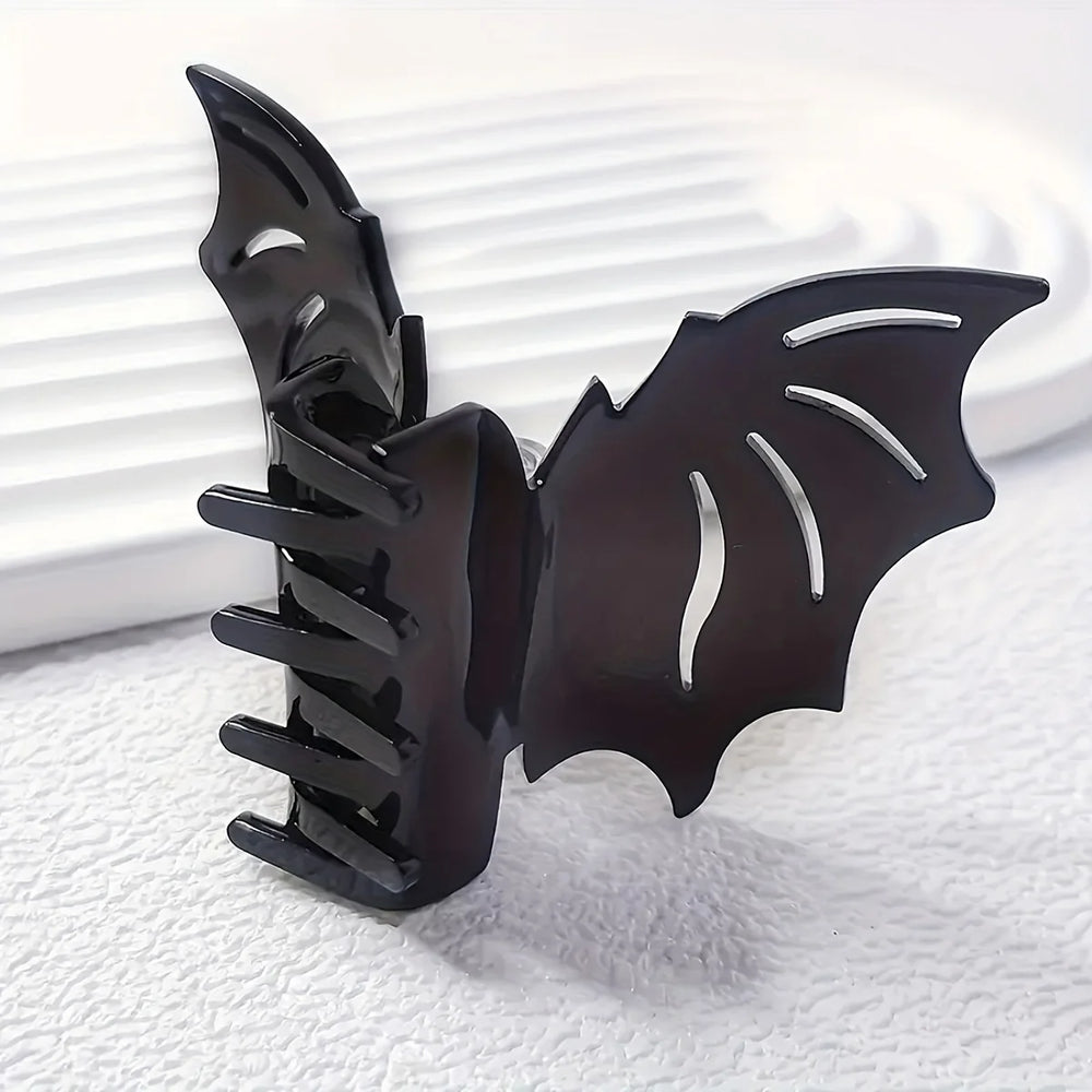 2PCS/SET Medium Bat Hair Clip with Acetic Acid Animal Clip Halloween Party Cosplay Headw detail view