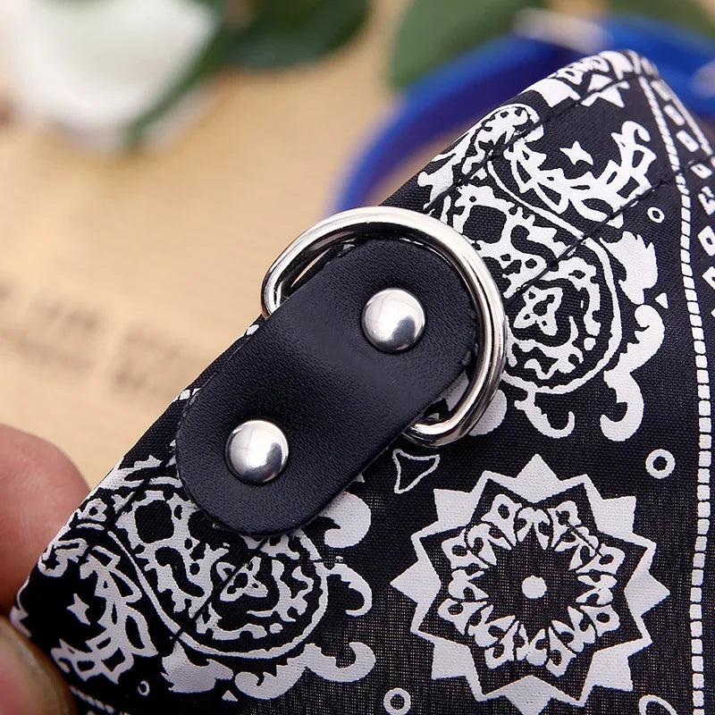 PU Cat Dog Collar with Scarf for Small Medium Dogs Chihuahua Corgi Puppy Adjustable C lifestyle view