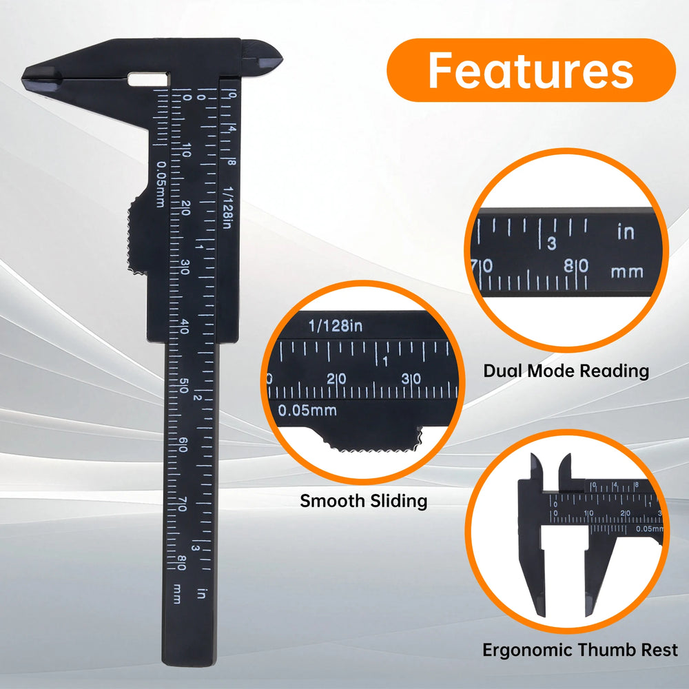 Mini Vernier Caliper 0-80mm | Portable Metric Imperial Measuring Tool alternate view
