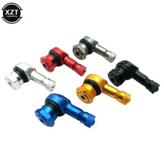 1PCS Aluminum Alloy Valve Motorcycle Rim 90 Degree Angle Motorcycle Wheel Tire Tubeles close-up view