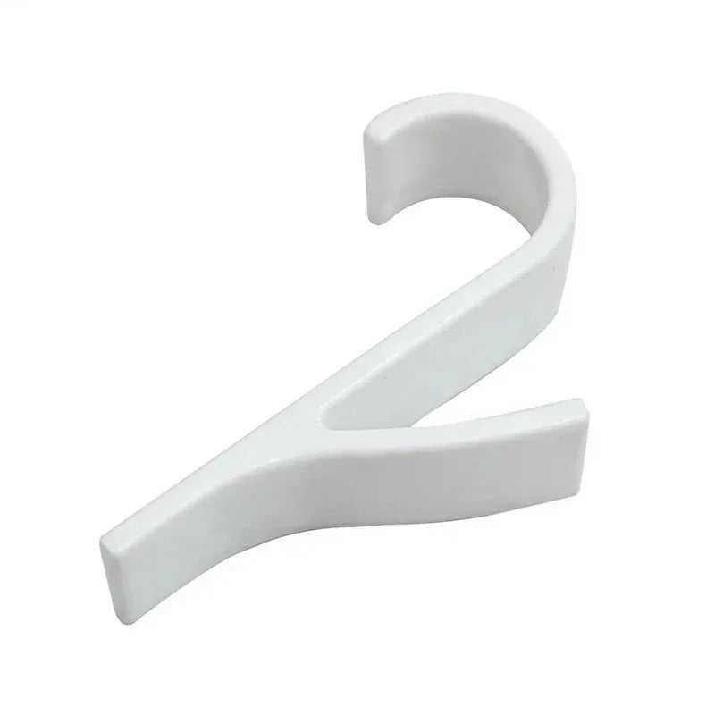 Kitchen Bathroom Hanger Clips Storage Racks White Clear Hanger Heated Towel Radiator Rai detail view