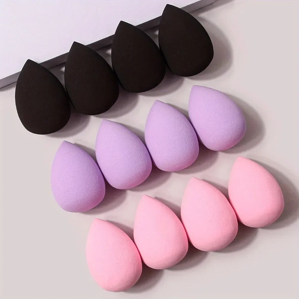 12Pcs Multicolor Makeup Sponge Blender Set | Soft Foundation Cosmetic Puff Kit alternate view