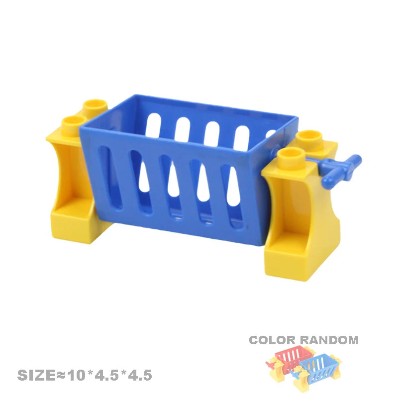 Play House Building Blocks Set | Compatible Furniture Accessories for Kids close-up view