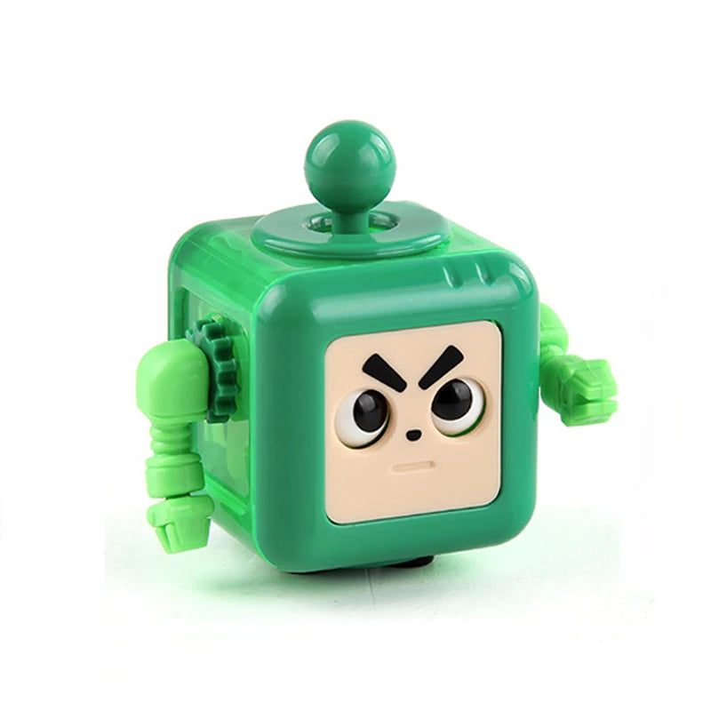 6/12 Sides Rainbow Fidget Cube | Decompression Sensory Toy for Anxiety and ADHD close-up view