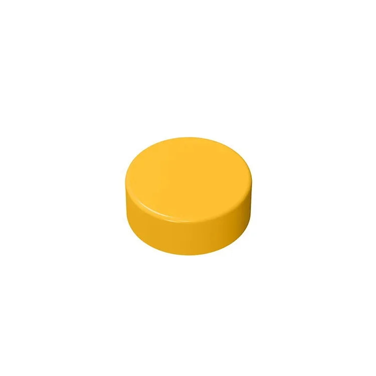 Gobricks GDS-612 Flat Tile 1x1 Round | Compatible Building Block additional angle