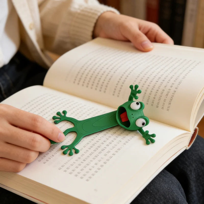 3D Printed 3D Flattened Frog Bookmarks, Office Supplies, Book Accessories,Stationery Boo detail view