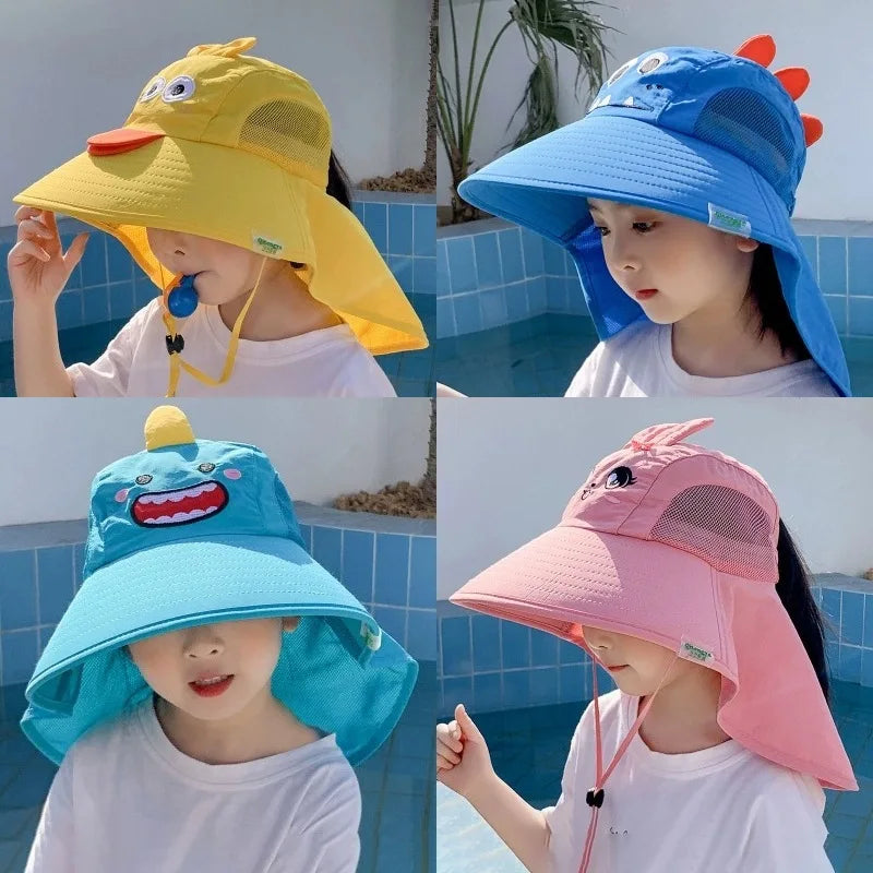 Summer Children's Sun Hat | Foldable Baby Beach Hat with UV Protection alternate view