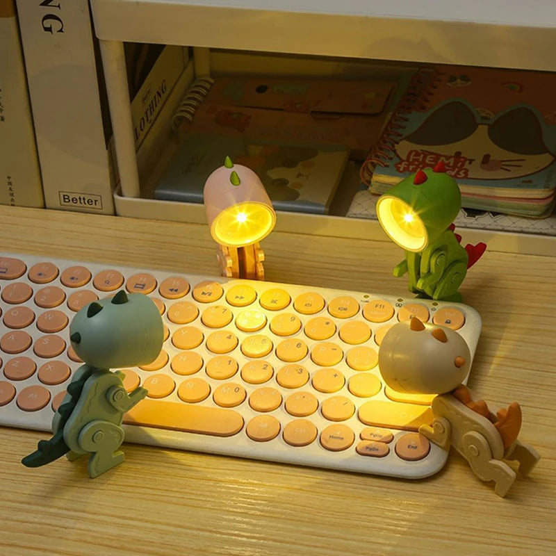 Mini Dinosaur Night Light | Battery-Powered Folding LED Lamp for Kids Bedroom lifestyle view