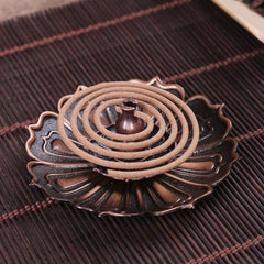 Lotus Incense Burner | Metal Lotus Ash Catcher for Stick and Cone Incense