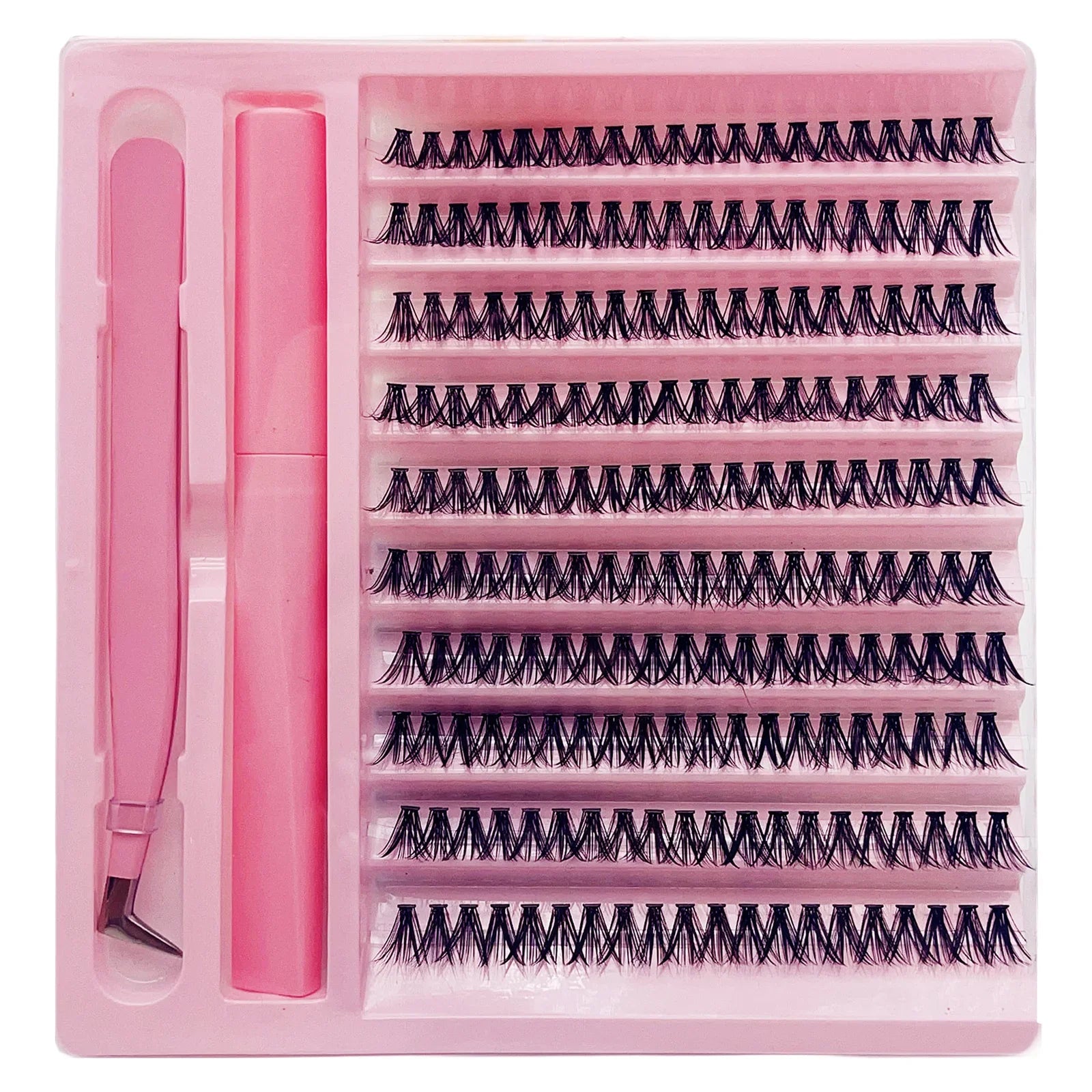 Cluster Lashes D Curling False Eyelash Clusters 200pcs DIY Lash Extension Kit With additional angle