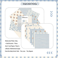 8 Sheets Fresh Plaid Scrapbook Papers DIY Craft Background Paper Junk Journal Gift Wra close-up view