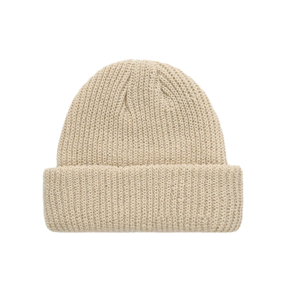 Baby Knitted Turban Hat for Boys Girls | Solid Color Winter Beanie additional angle