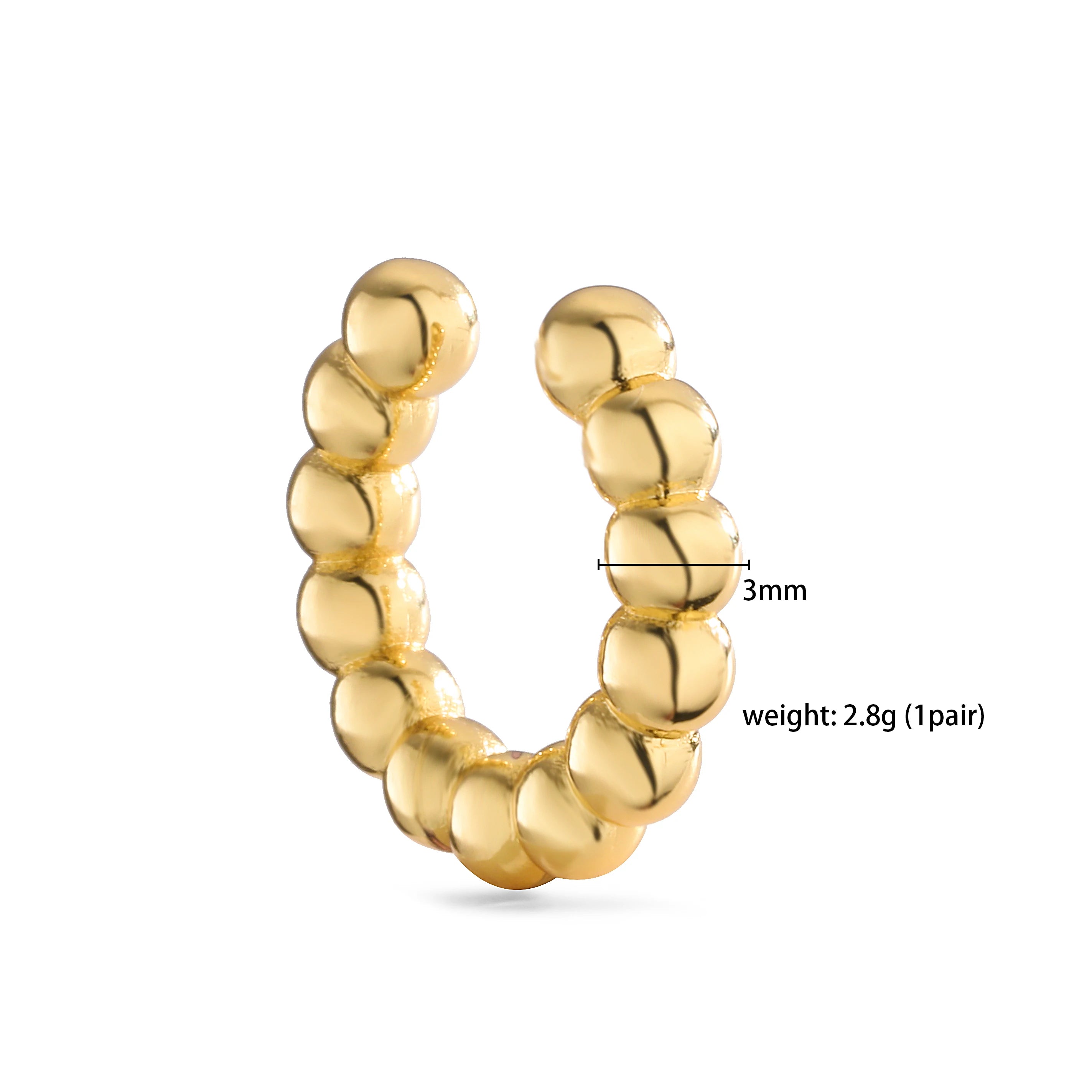 HECHENG,Fashion Ear Cuffs Without Piercing Ear Clip Earrings Non-Piercing Fake Cartilage detail view
