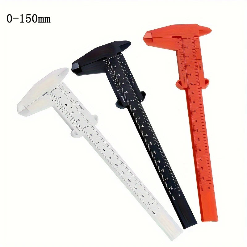 3-Pack Plastic Vernier Calipers Set | Dual Scale Measuring Tool for Precision Work detail view
