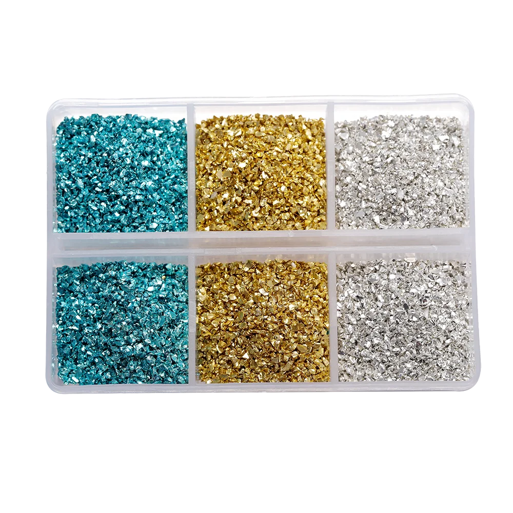 30g/Box Crushed Glass Stones Resin Filling Irregular Broken Stone for DIY Epoxy Resin close-up view