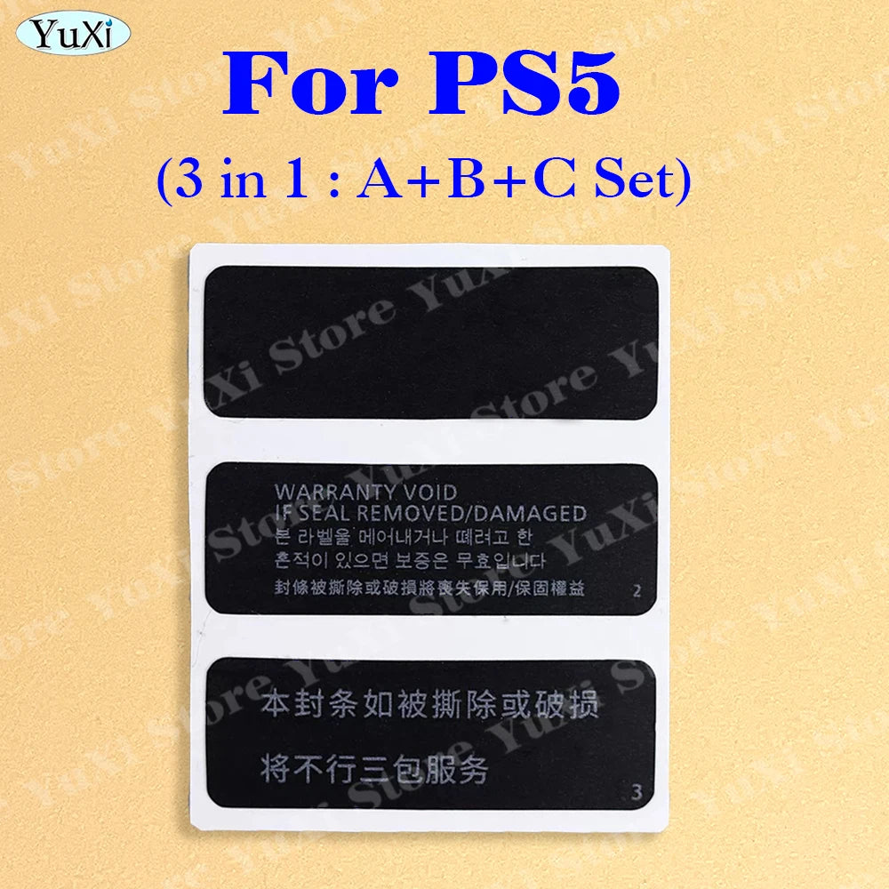 Console Seal Warranty Sticker Kit for PS4 Pro, PS4 Slim, PS5, PS3 | Game Console Labe alternate view