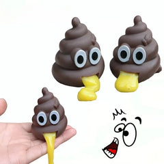 Creative Vomit Stool Prank Toy Army Vomiting Ball Decompression Funny Disgusting Sticky Stool for Ho