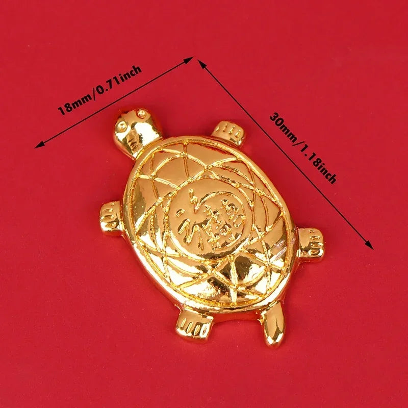 Cute Asakusa Turtle Small Golden Tortoise Guarding Praying Lucky Wealth Put It in You lifestyle view