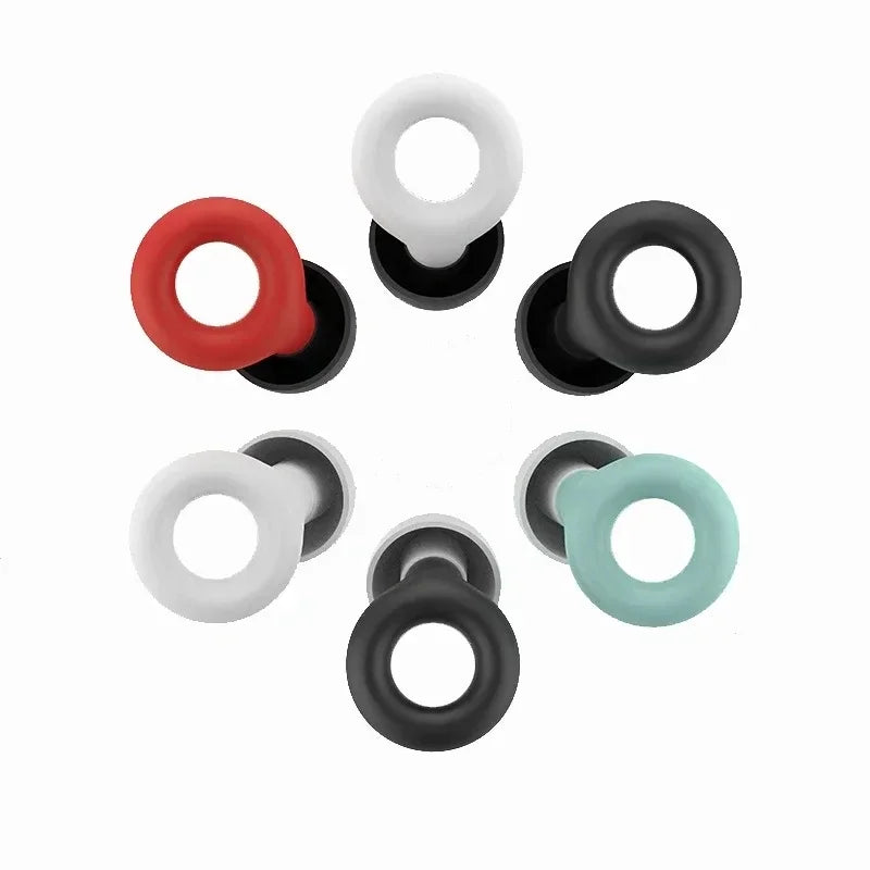 Noise Cancelling Earplugs Silicone Soft Reusable Waterproof for Sleeping Swimming Stu lifestyle view