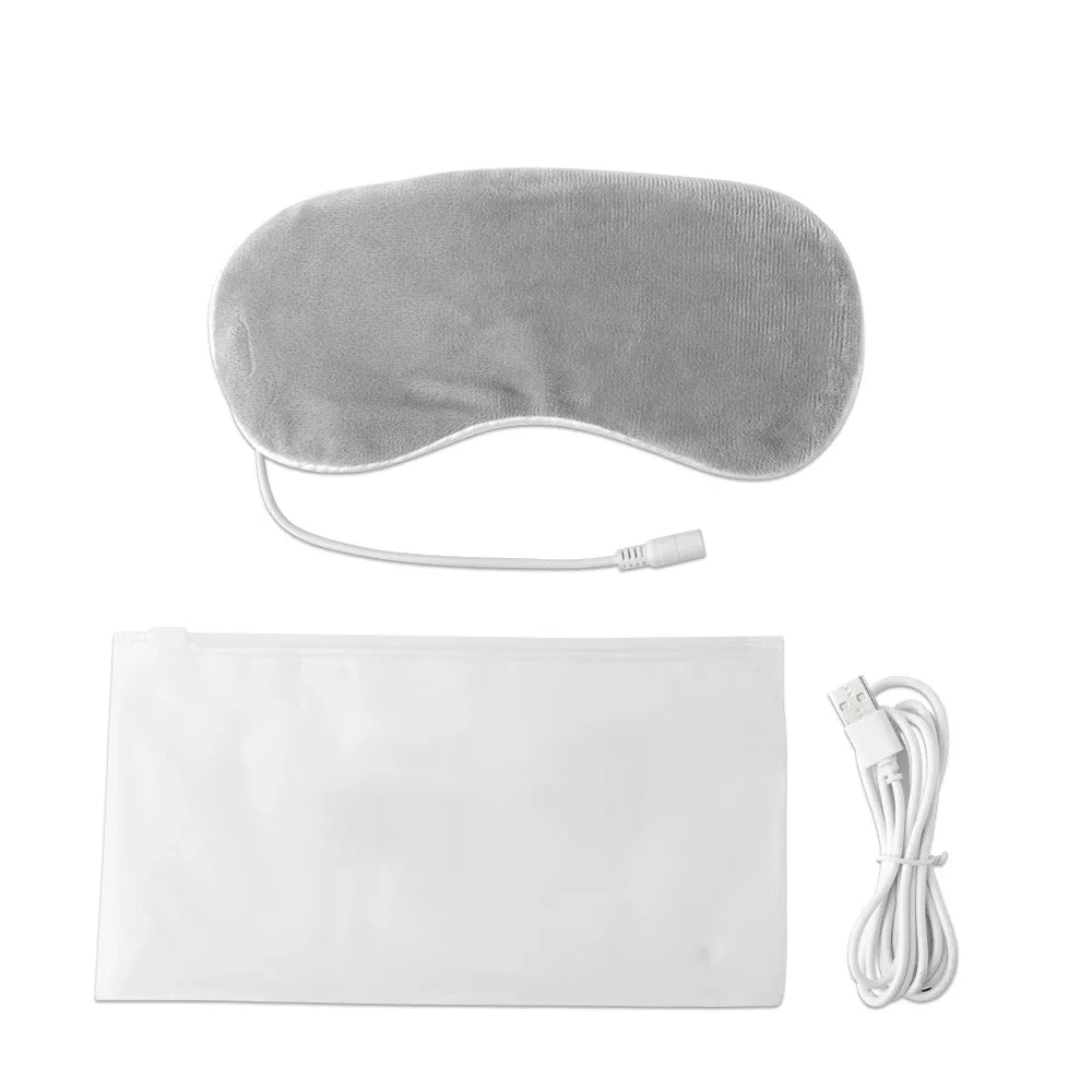 USB Heating Eye Mask | Hot Compress Sleep Eye Patch for Fatigue Relief alternate view