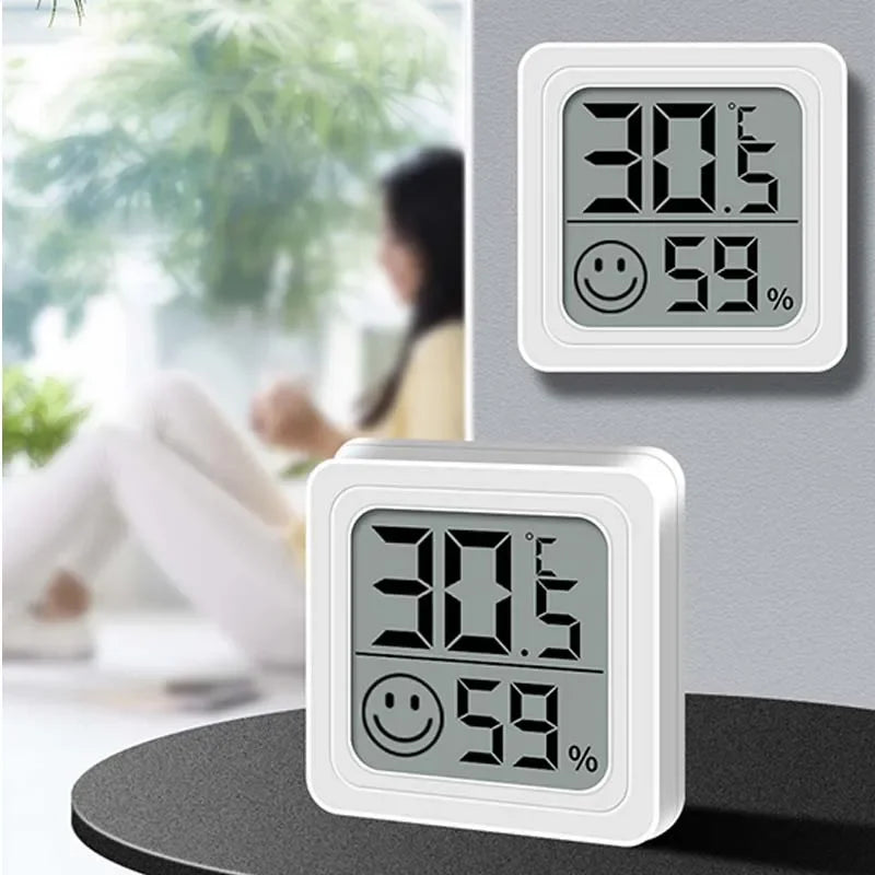 LCD Digital Thermometer Hygrometer | Indoor Temperature Humidity Monitor detail view