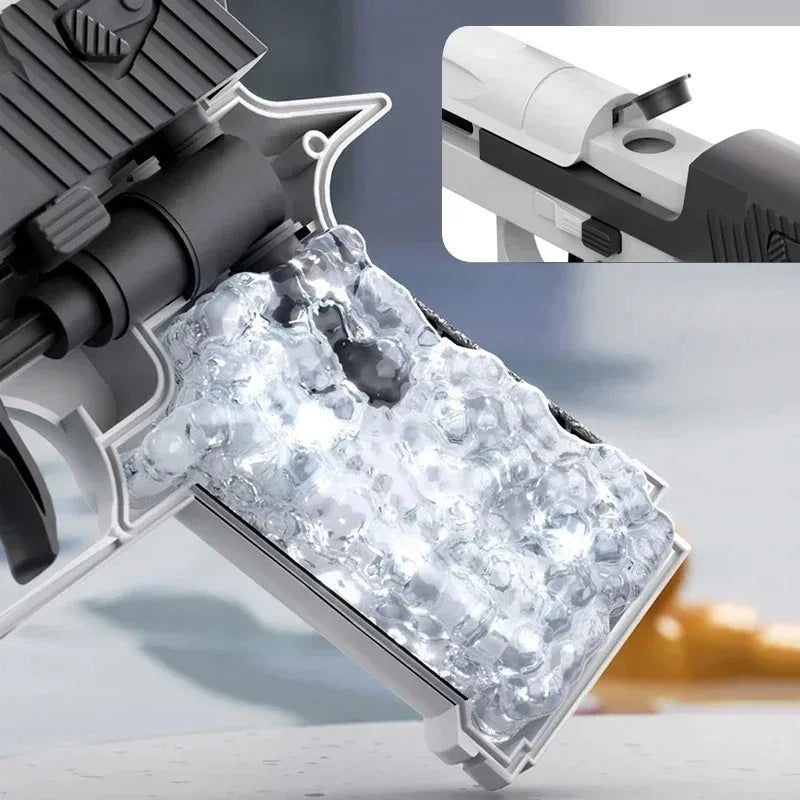 Mini Desert Eagle Water Gun | Continuous Firing Outdoor Water Pistol for Kids, Summer close-up view