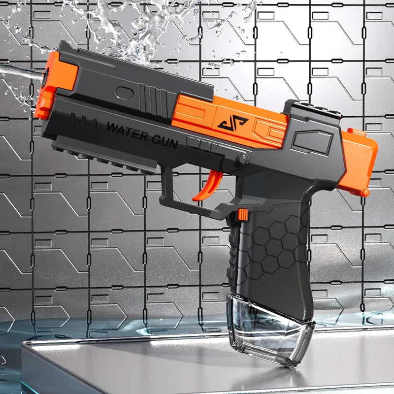 Manual Burst Water Gun | Portable Summer Outdoor Toy for Water Battles close-up view