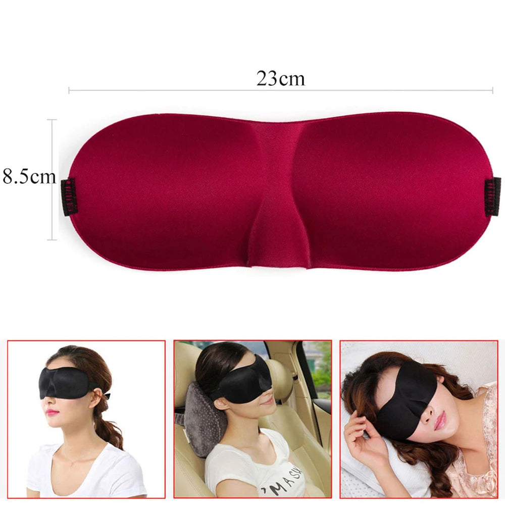 3D Breathable Sleeping Eye Mask | Light Blocking Sleep Aid for Travel and Home additional angle
