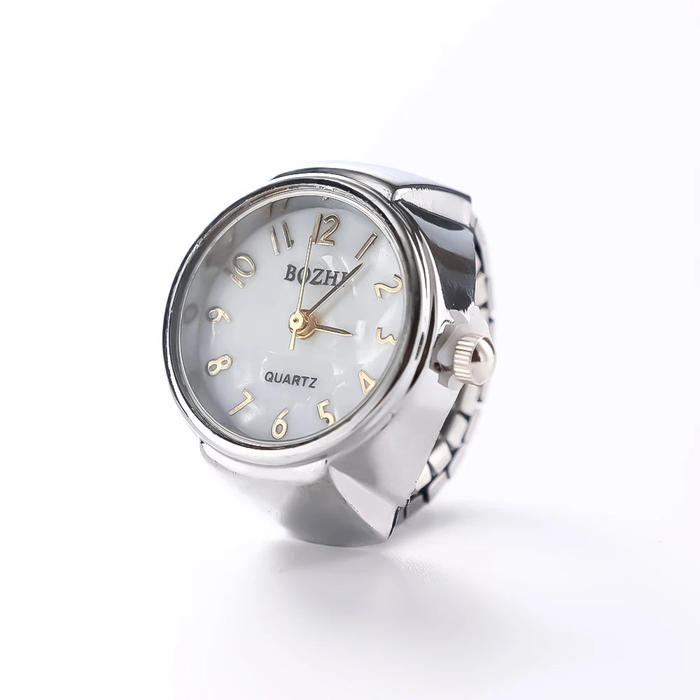 Retro Roman Vintage Punk Finger Watch Ring