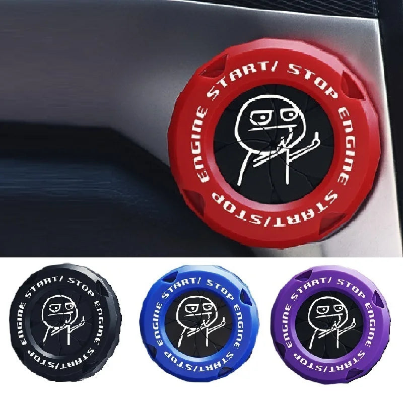 Car Ignition Switch Cover Rotating Start Button Ring