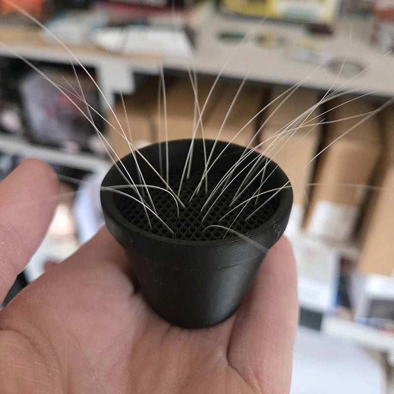 Pet Whisker And Fur Collector Cat Whisker Holder Mini Flower Pot Design Desktop Ornam lifestyle view
