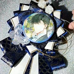 Ribbon Cosplay Ita Bags Rosette Protection Flower Pin Holder, Badge Base Accessories alternate view