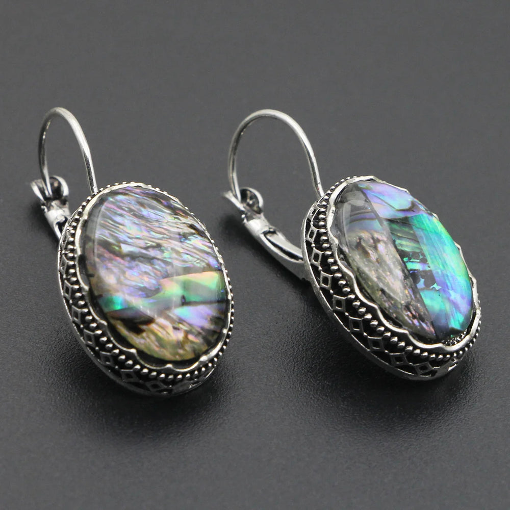 VILLWICE New Colorful Shell Various Shapes Owl Women Hollow Zinc Alloy Antique Silv additional angle