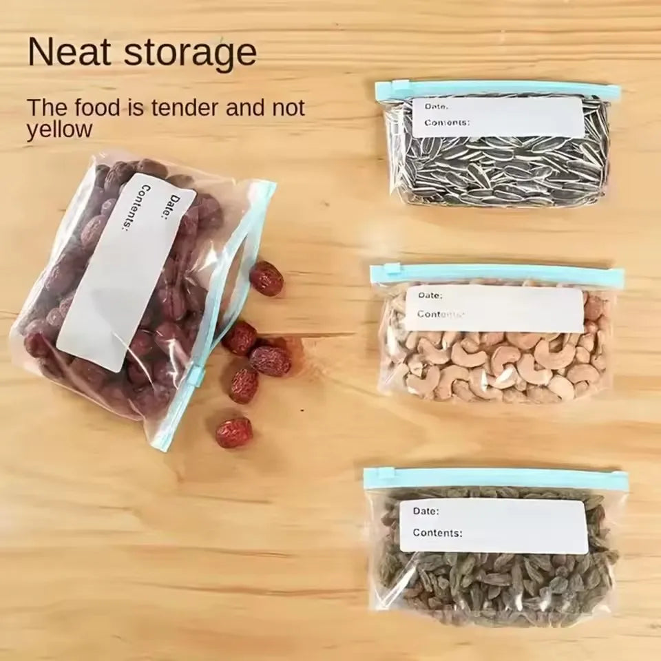10/20pcs Thickened Sliding Lock Bag for Refrigerator Refrigeration, Freezing, Storage lifestyle view