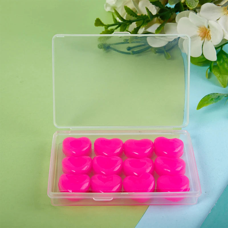 12 Pcs Silicone Ear Plugs Reusable Noise Reduction | Sleeping Protection detail view