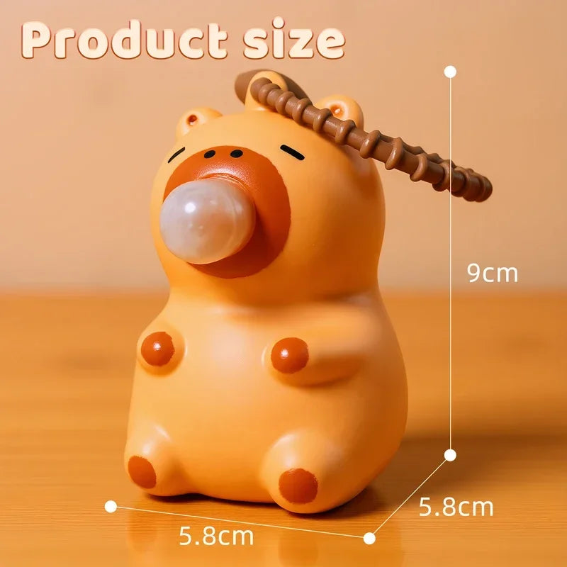 1PC Creative Capybara Doll Spit Bubble Fidget Decompression pinch toy Relieve Stres additional angle