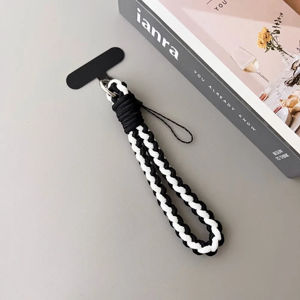 IN Korea Universal Braided Short Mobile Phone Lanyard Strap Hanging Chain Ring Cord with detail view