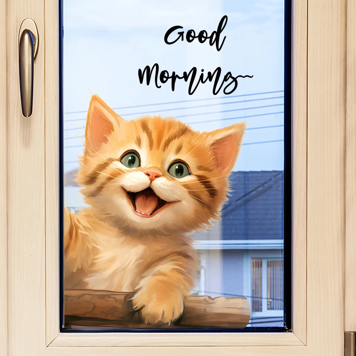 Cute Cat Wall Stickers | Peel and Stick Kitten Decals for Home Decor lifestyle view