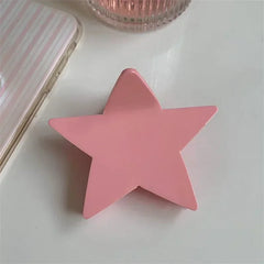 Korean Fashion Star Shaped Hair Claw Y2k Punk Hair Clip Clamp Irregular Acetate Shiny Star Claw Hairpin Party Hair Accessories