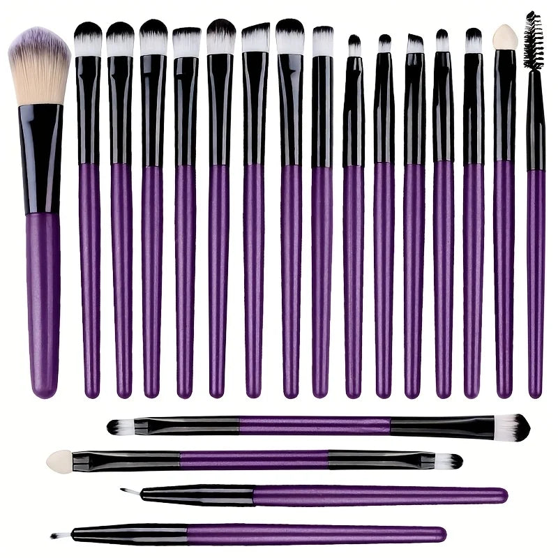 20pcs Eye Makeup Brush Set Portable Soft Makeup Brushes Beauty Tools Foundation Eye additional angle