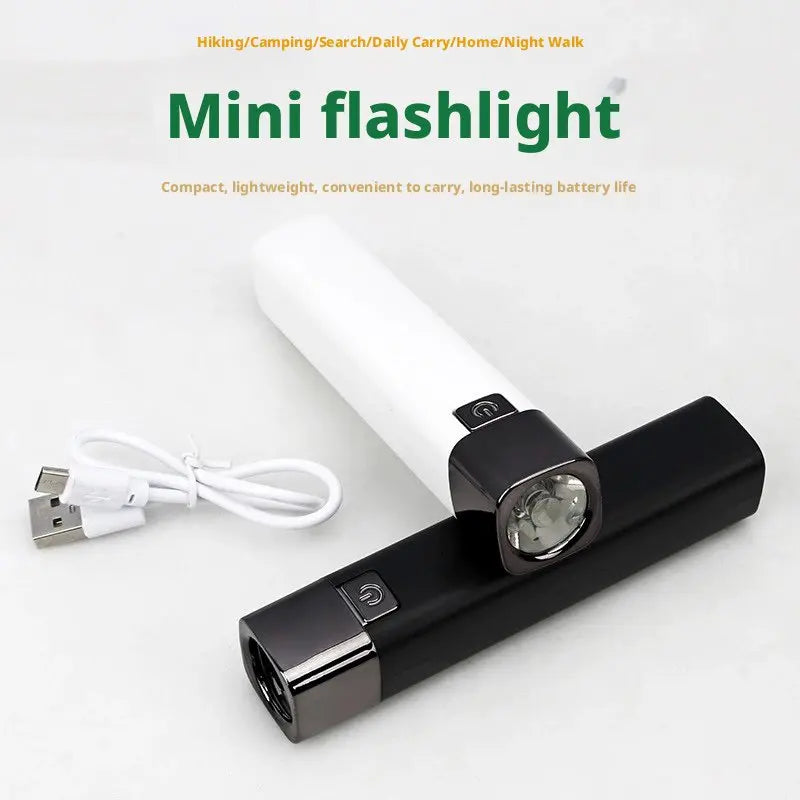 Super Bright LED Flashlight | USB Rechargeable 18650 Torch for Outdoor Use close-up view