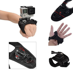360 Rotating Hand Strap Mount for GoPro DJI Insta360 close-up view