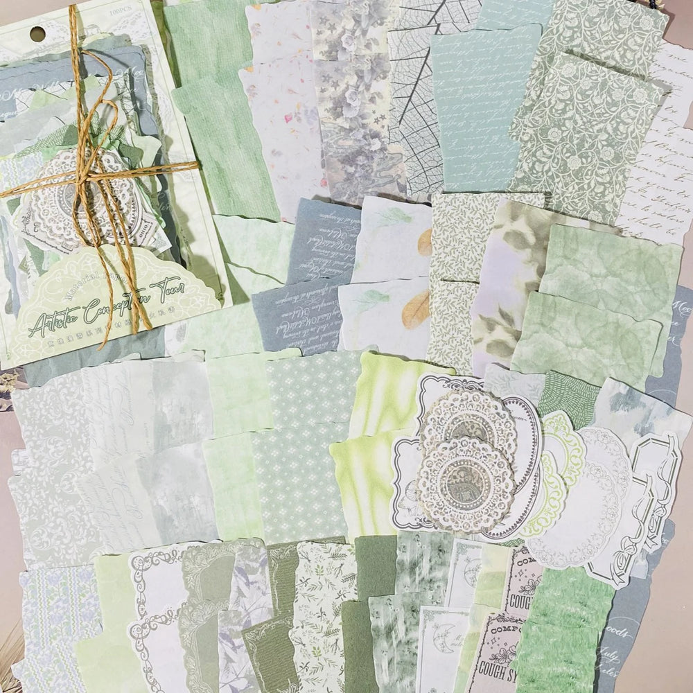 Journamm 100-Sheet Scrapbook Paper Pack | DIY Card Making and Decorative Collage Supp lifestyle view