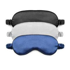 Silk Sleep Eye Mask for Women | Travel Blindfold with Light Blocking close-up view